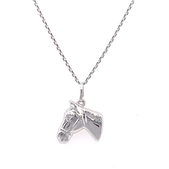 Sterling Silver Horsehead Pendant