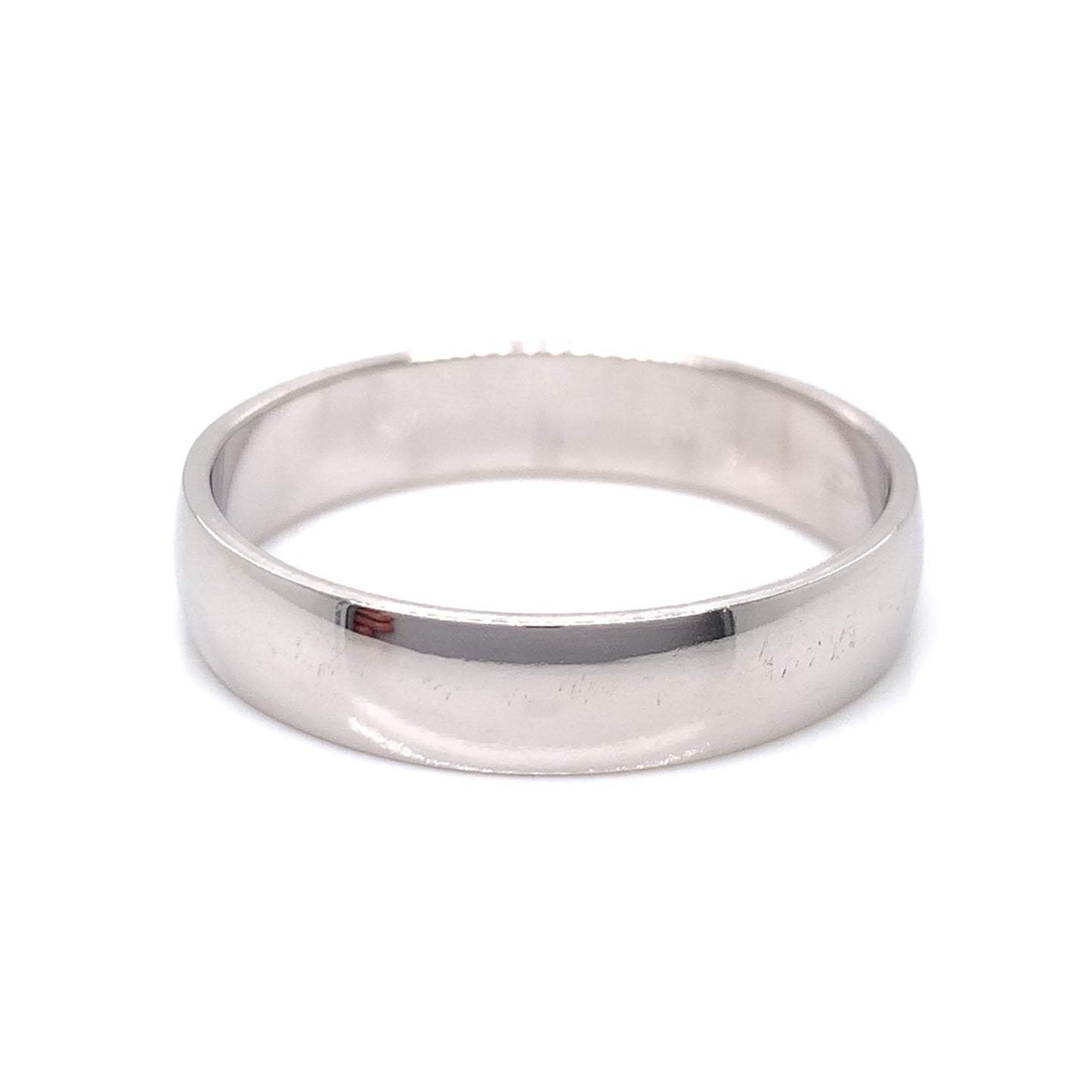 Sterling Silver Mens 5mm Polished Domed Wedding Ring SR25