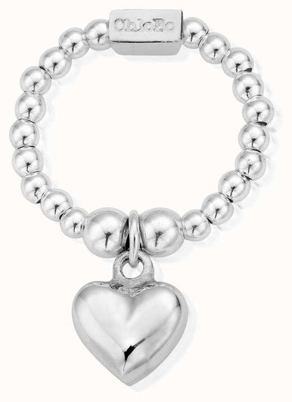 ChloBo Mini Ring Puffed Heart