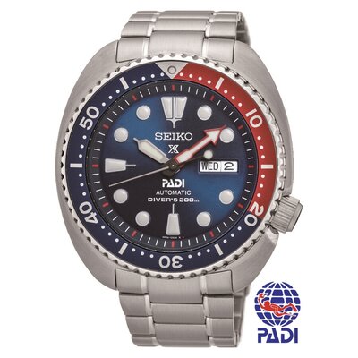 SEIKO PROSPEX PADI TURTLE 45MM 200M WATER RESISTANT BRACELET SRPE99K1