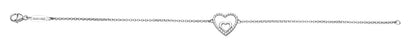 Sterling Silver Double Happiness CZ Bracelet ST1357