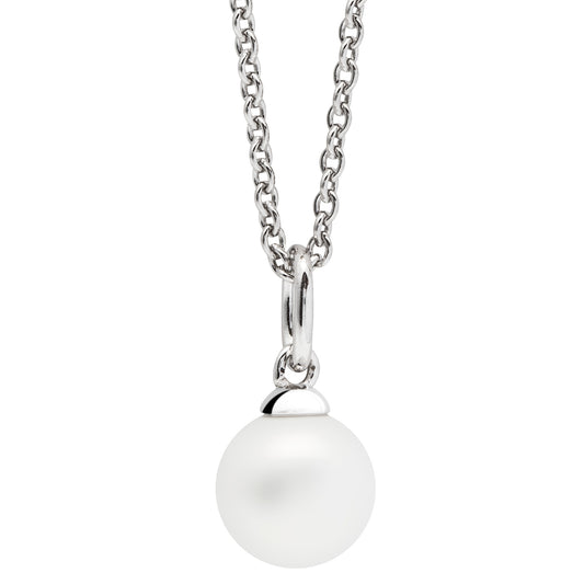 Silver Seaside Treasures 8mm Pearl Pendant