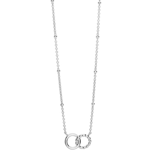 Sterling Silver Very Petite Circles Necklace