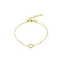 Sterling Silver Gold-plated Pretty Twist Bracelet