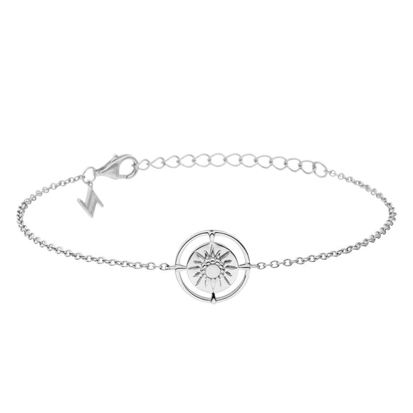 Sterling Silver All Points Compass Bracelet