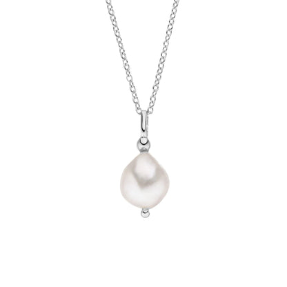 Silver Baroque Flair Pearl Pendant ST2010