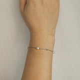 Silver Baroque Flair Pearl Bracelet ST2012