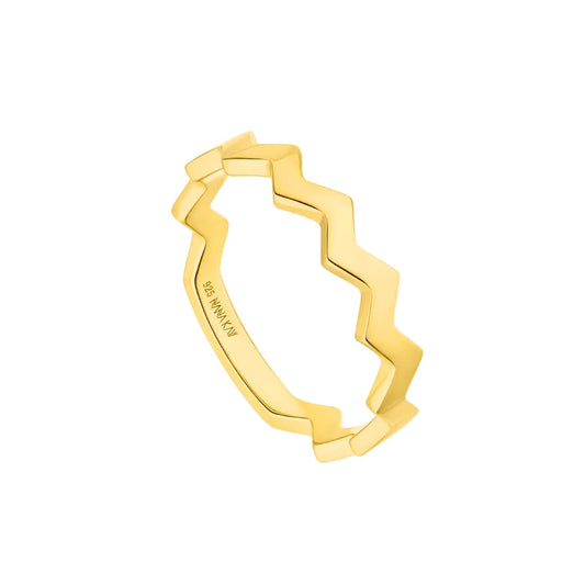 Silver Gold Plated Glam Rebel Ring