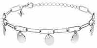 Sterling Silver 5 Disc Bracelet STG078