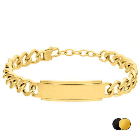 Steelwear Denver Men's ID Bracelet Gold