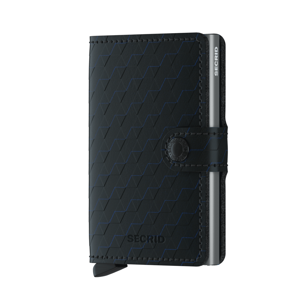 Secrid Miniwallet Optical Black-Titanium Leather