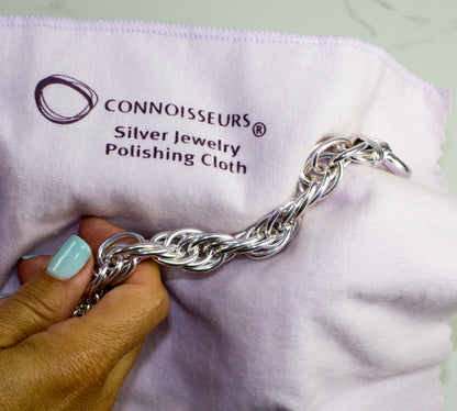 Connoisseurs UltraSoft® Silver Jewellery Polishing Cloth.