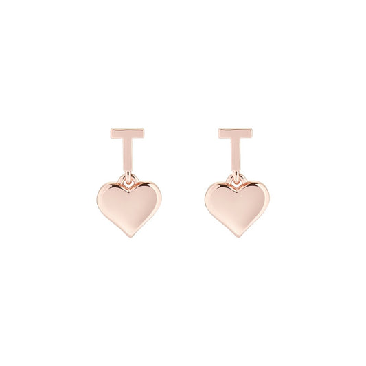 TED BAKER HATI Tee Heart Rose Gold Tone Drop Earring