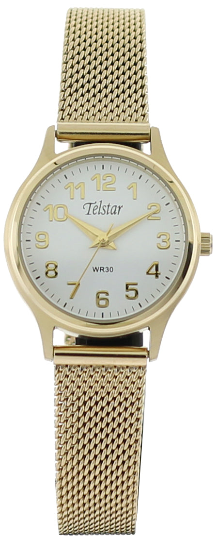 Telstar Ladies' Gold Mesh Bracelet Watch W1035 MYW