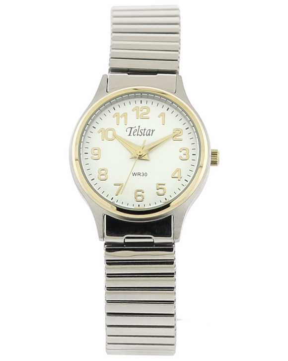 Telstar Ladies' SilverTwo-tone  Expander Watch W1035 XXW