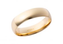 9ct Gold Men's 6mm Court Wedding Band W119