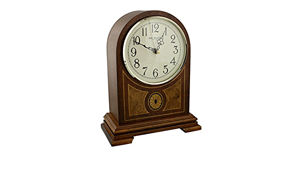 Wm Widdop Wooden Quartz Westminster Chime Mantle Clock 21-2833