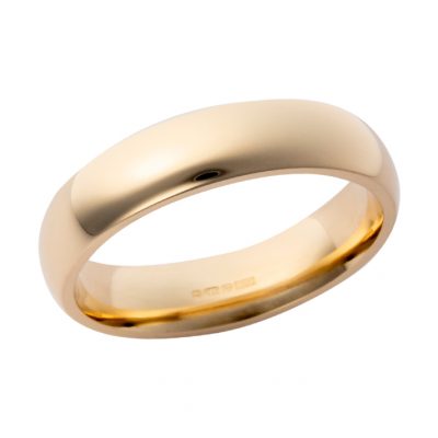 Men's 5mm Heavy Court Wedding Band W73