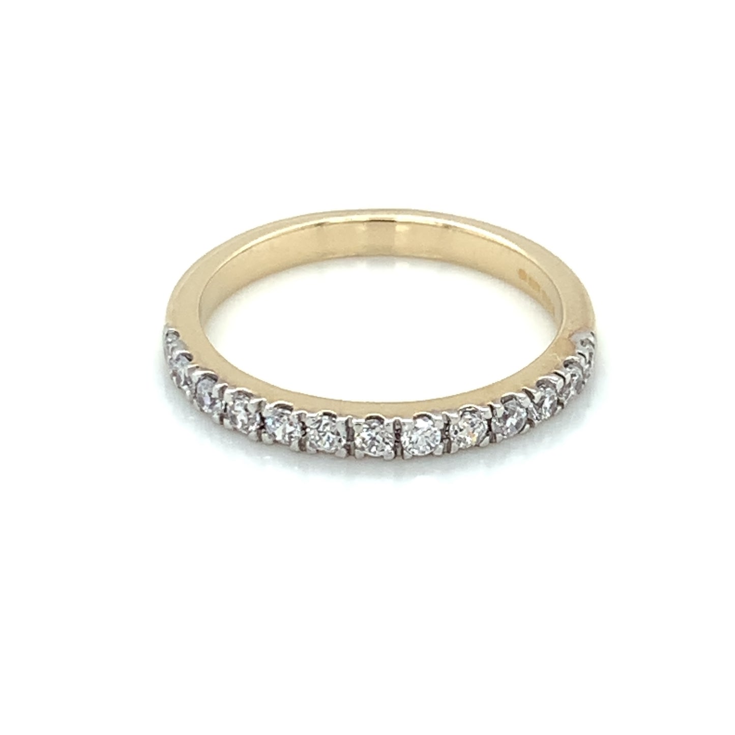 9ct Gold 2.2mm CZ Claw-set Eternity Ring