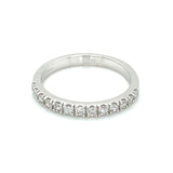 9ct Gold 2.2mm CZ Claw-set Eternity Ring