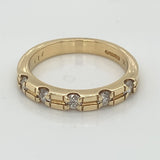 18ct Gold Diamond 0.50ct Bamboo Eternity Ring