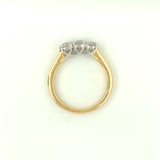 18ct Gold Diamond 0.75ct Trilogy Ring