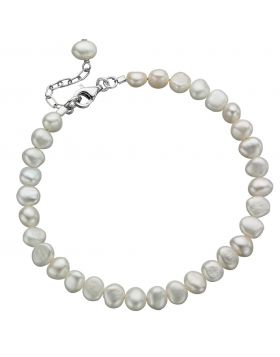 White Freshwater Pearl Bracelet