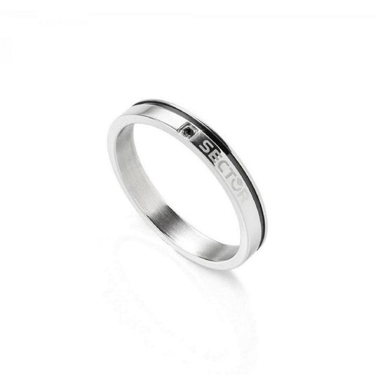 SECTOR ROW RING STAINLESS STEEL BLACK PVD FINISH