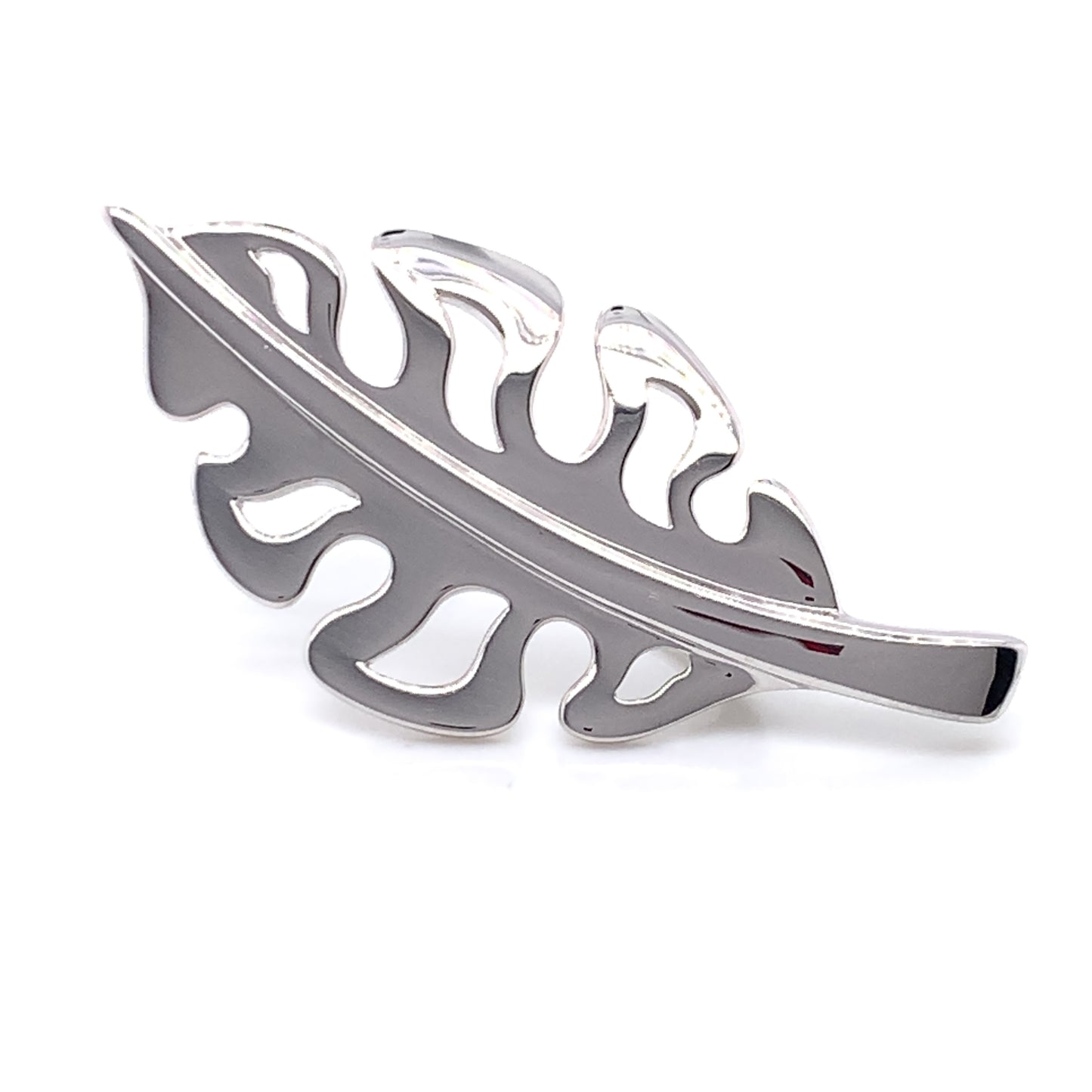 Sterling Silver Leaf Brooch