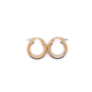 9ct Gold 10mm Small Hoop Earrings