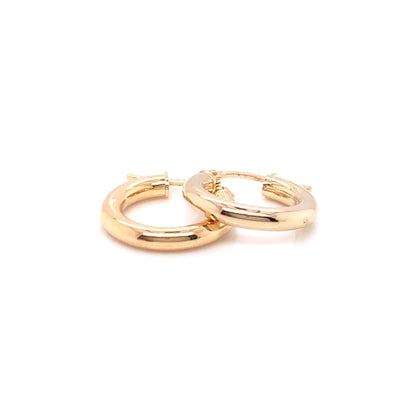 9ct Gold 10mm Small Hoop Earrings GE2030/10