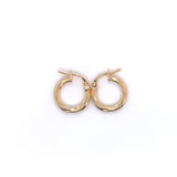 9ct Gold 10mm Small Twist Hoop Earrings GE2053/10