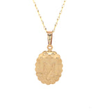 9ct Yellow Gold Small  Miraculous Medal & Chain