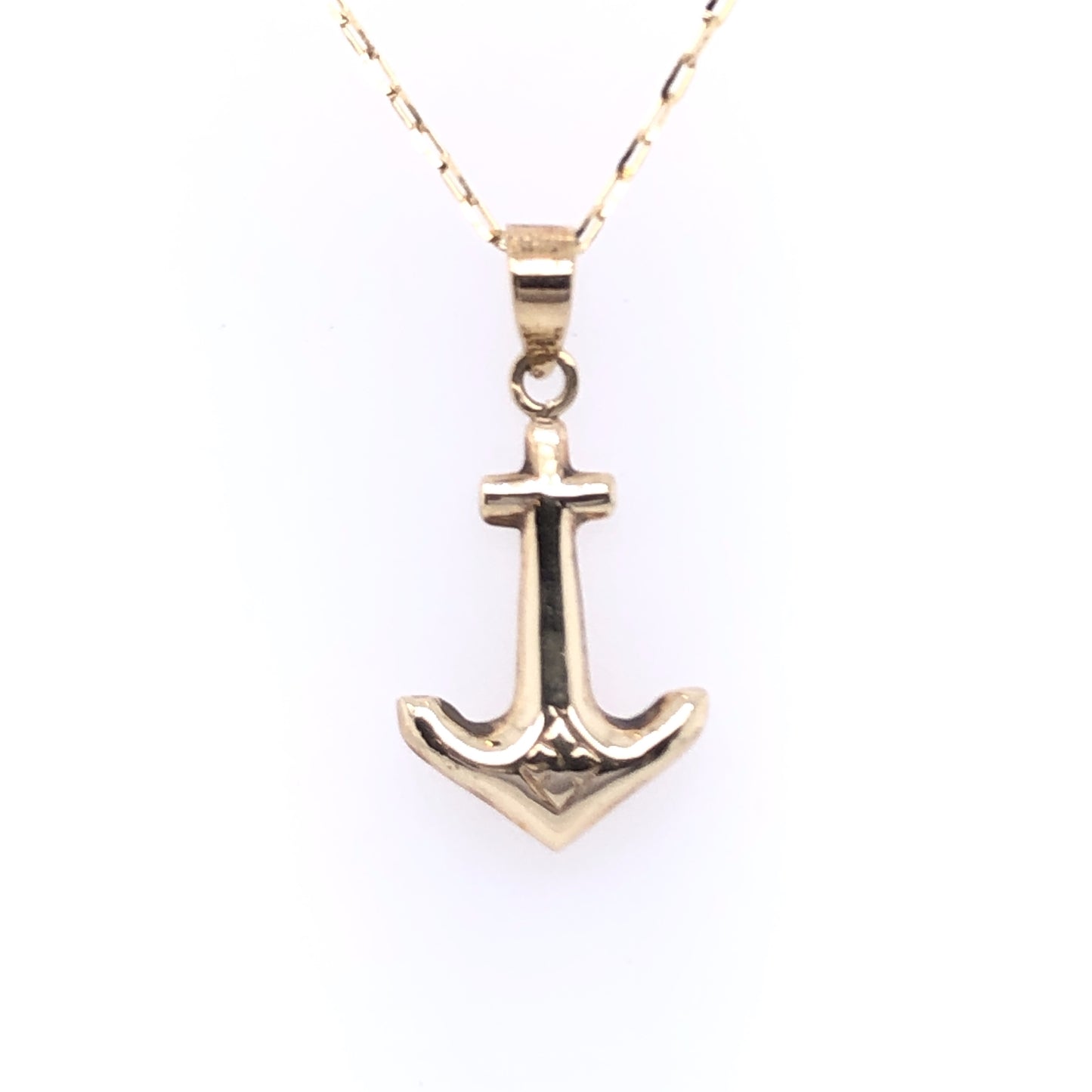 9ct Gold Anchor Pendant