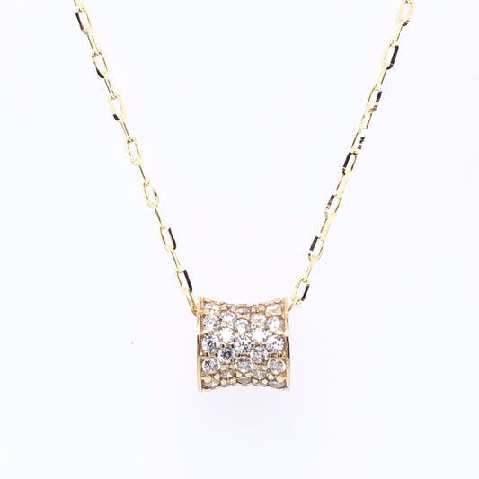 9ct Gold CZ Slider Pendant GPZ284