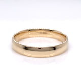 9ct Gold Men's 4mm Light Court Wedding Ring GW364