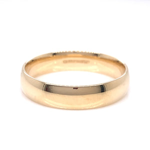 9ct Gold Men's 5mm Light Court Wedding Ring