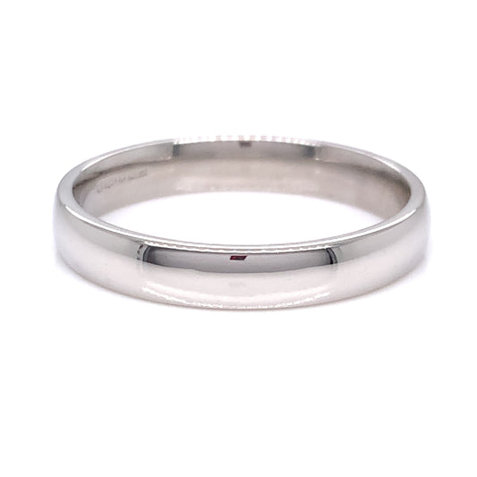 Platinum 3mm Court Wedding Band LWR63