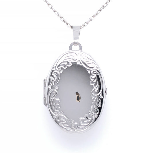 Sterling Silver Oval Family Locket