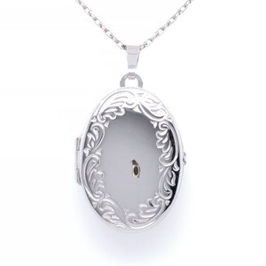 Sterling Silver Oval Family Locket