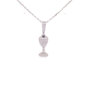 Sterling Silver Dainty Communion Chalice Necklace
