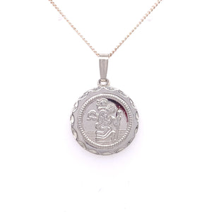 Sterling Silver Round 18mm St. Christopher Medal