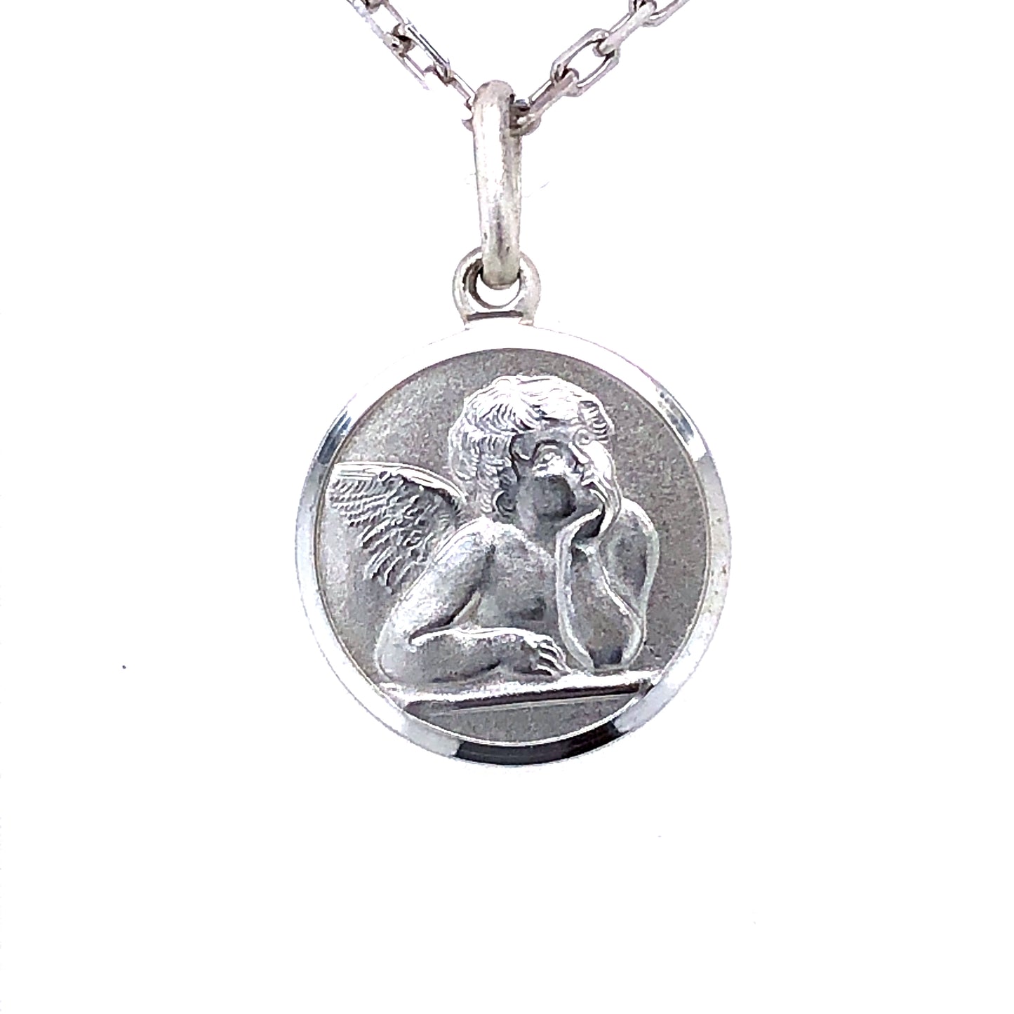 Silver Guardian Angel Pendant SM242