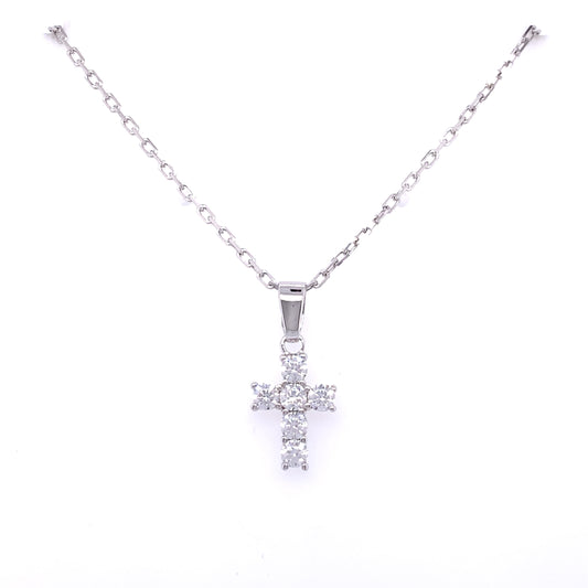 Sterling Silver CZ Cross SP5312