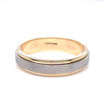 9ct Gold 5mm Wedding Band Pattern 246T