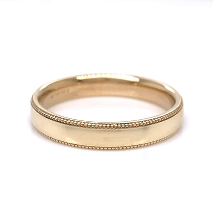 9ct Gold 4mm Wedding Band Pattern 164