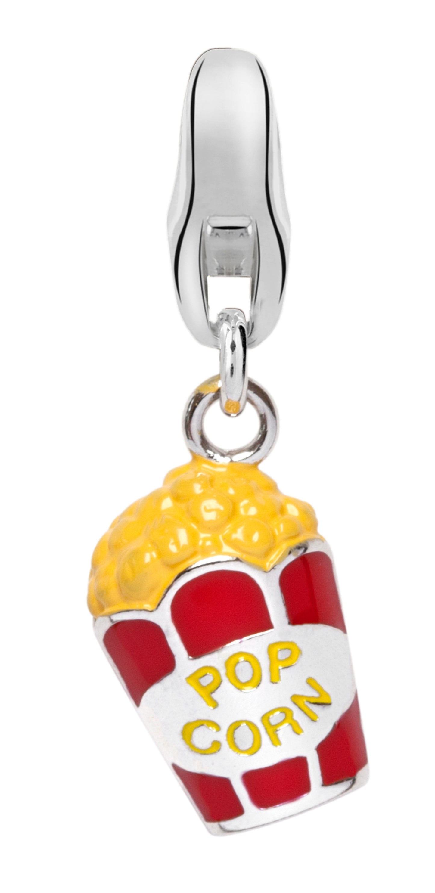 Dream Charms Silver Popcorn Charm