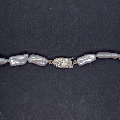 Silver-Grey BIWA Cultured Pearl Necklace