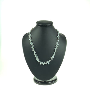Silver-Grey Keshi Cultured Pearl Necklace