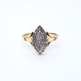 9ct Gold Diamond Marquise 0.25ct Ring